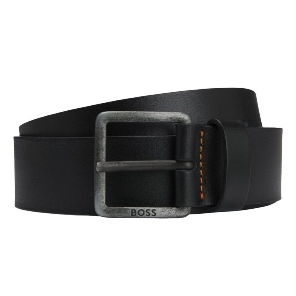 Boss Mens Cowhide Leather Belt / Black
